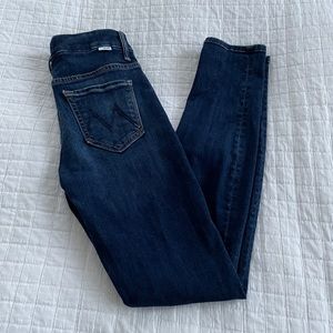 MOTHER | High Waisted Looker Teaming Up Skinny Jeans (Sz 24)